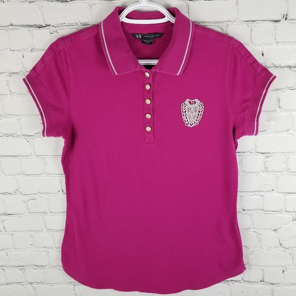 ARMANI EXCHANGE | button up polo crest shirt - Picture 1 of 7